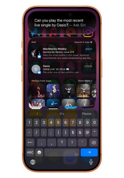 iPhone running the final iOS 28 release (concept)